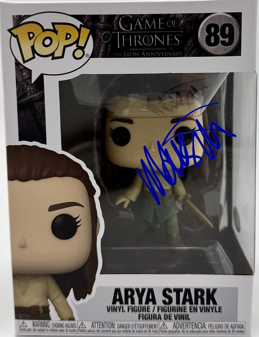 Maisie Williams Signed Funko Pop #89 Arya Stark (Game Of Thrones) *VERY RARE* - JSA COA